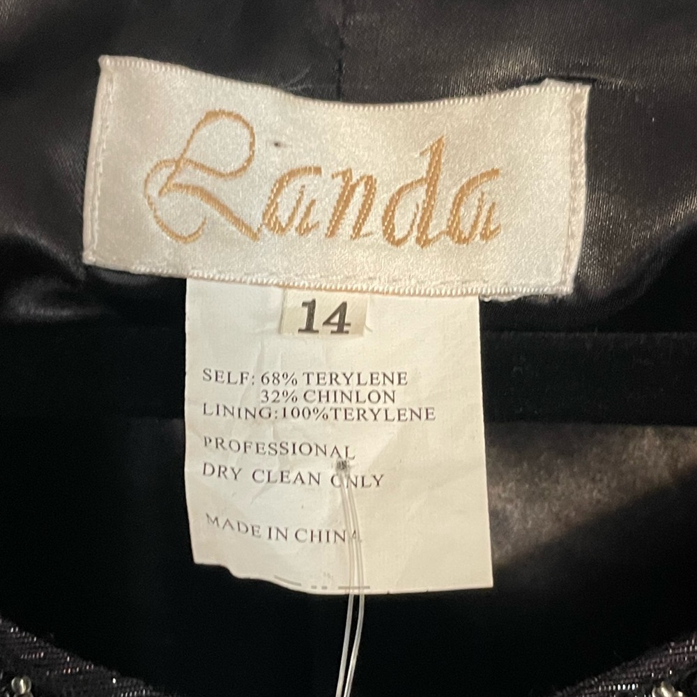 2pc Randa Black Dress - Picture 3 of 4